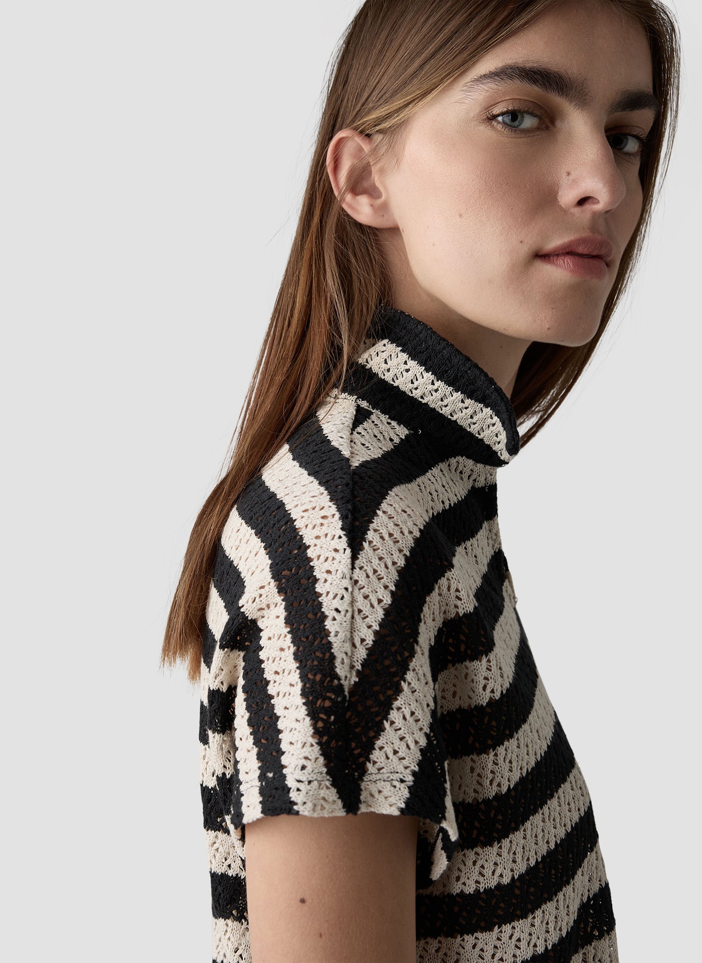 Shirt Strick | Noir Flora