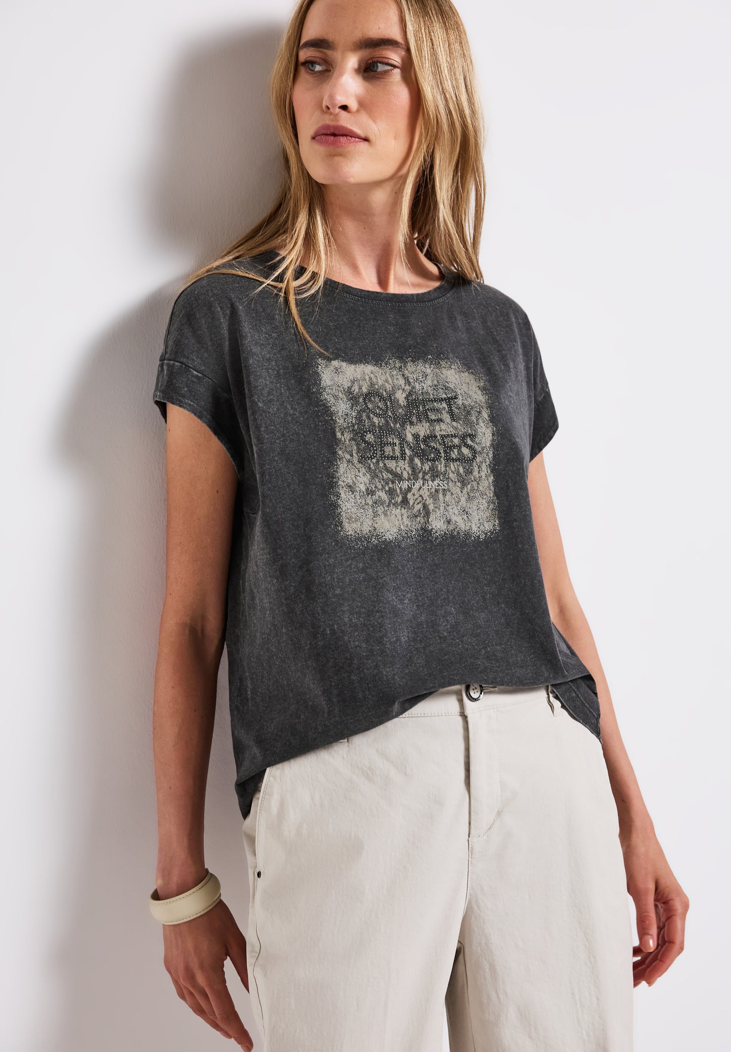 Washed-Look Artwork Shirt