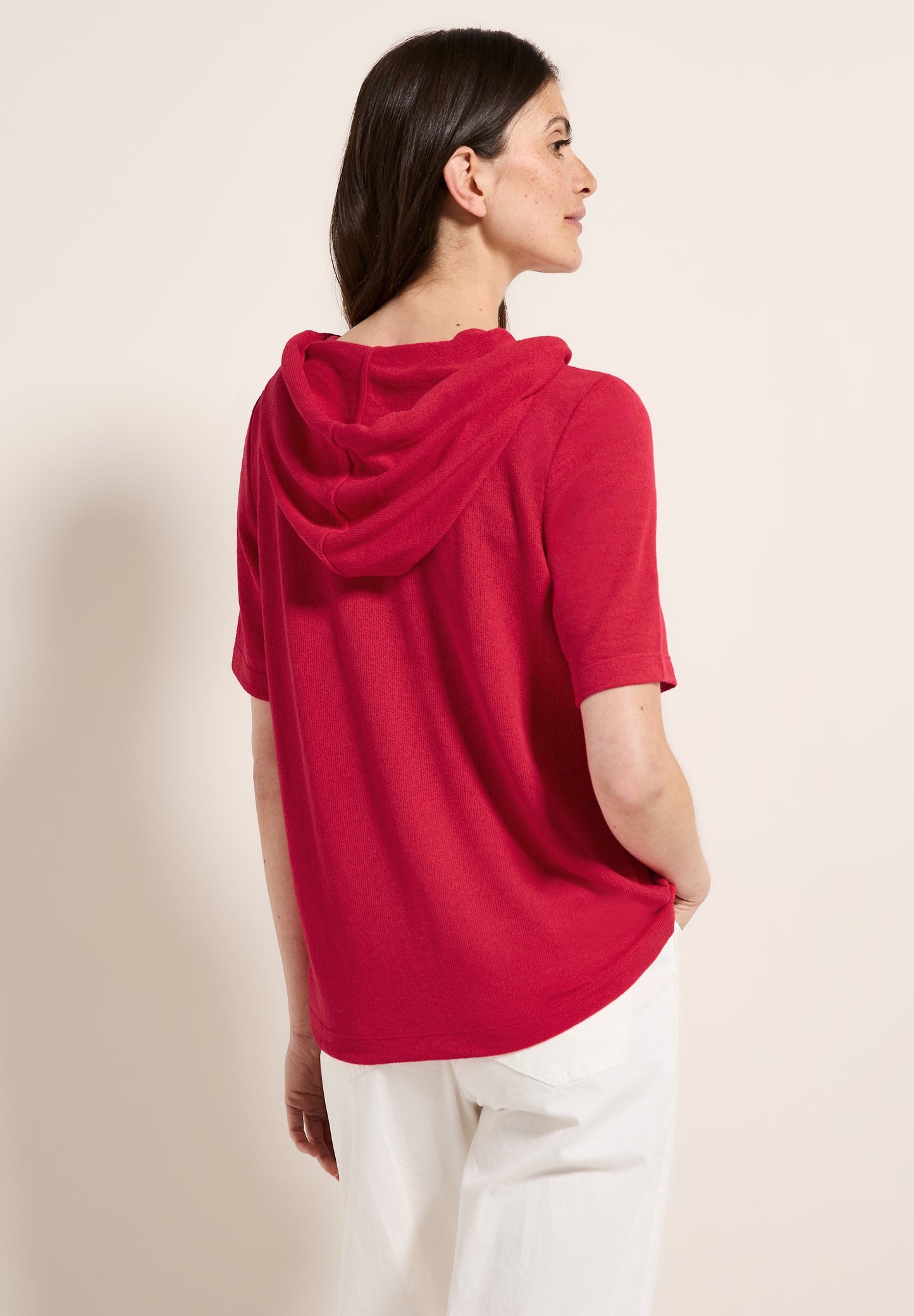 Crepe Hoodie-Shirt