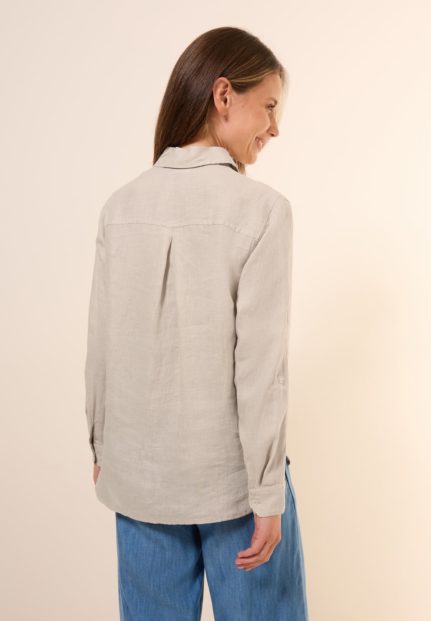 Leinen-Hemdbluse