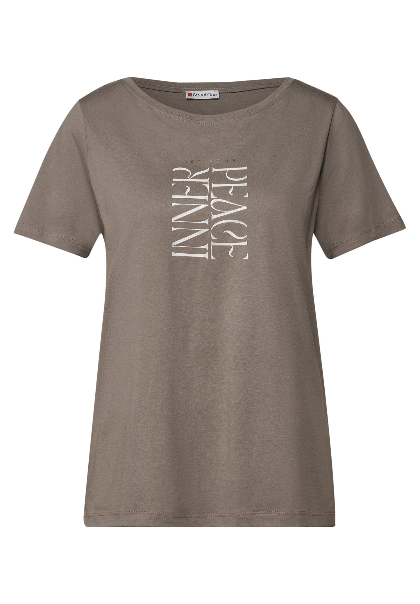T-Shirt mit Wording Print