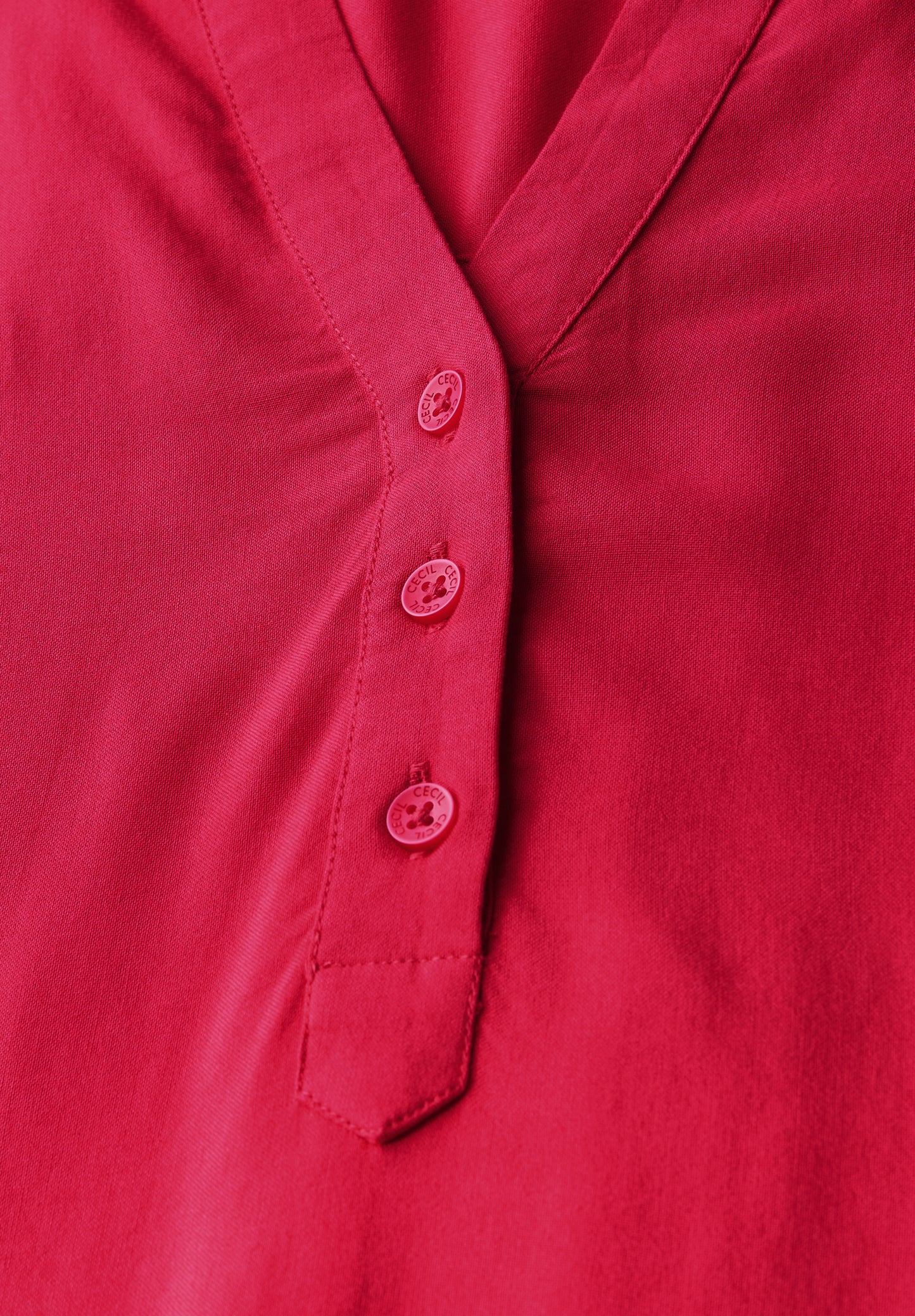 Blusenshirt in Unifarbe