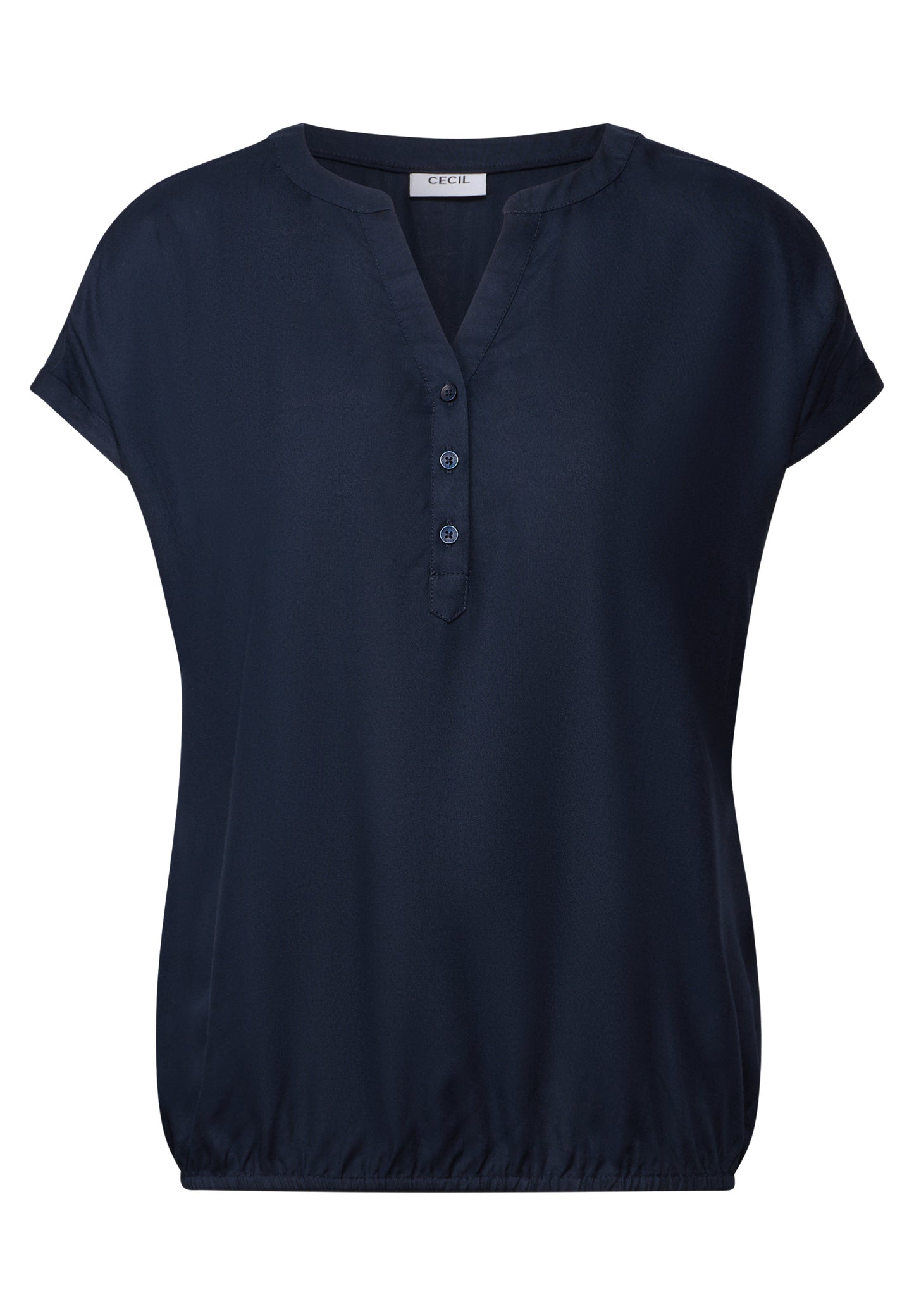 Blusenshirt in Unifarbe