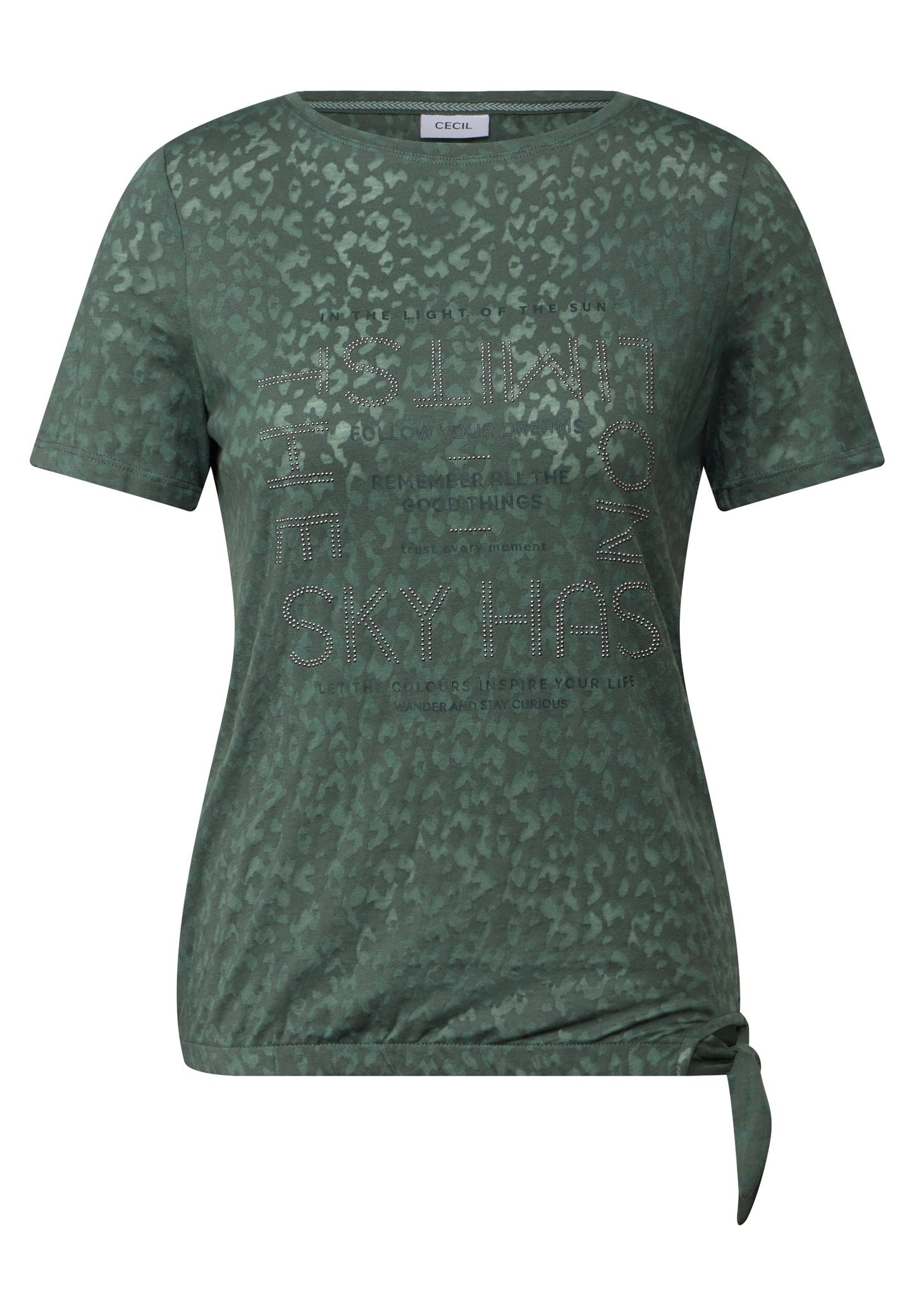 T-Shirt mit Schmucksteinen