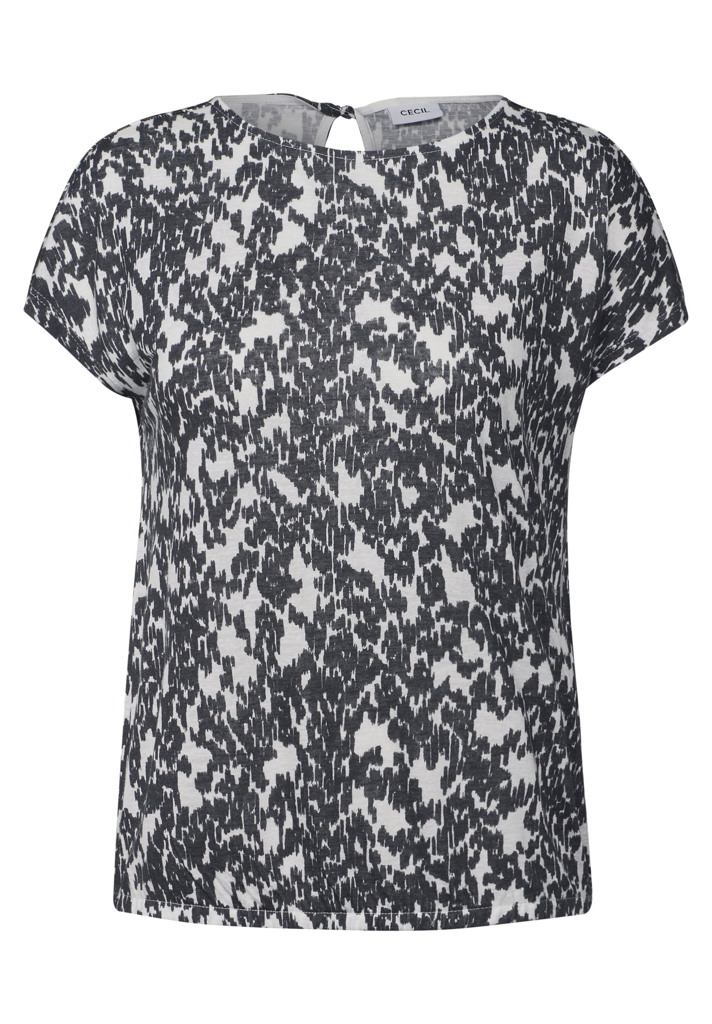 Strick-Look Shirt mit Muster
