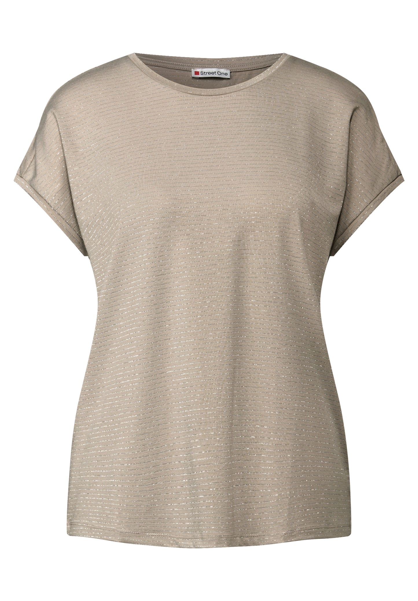 Shirt mit Glitzerstreifen