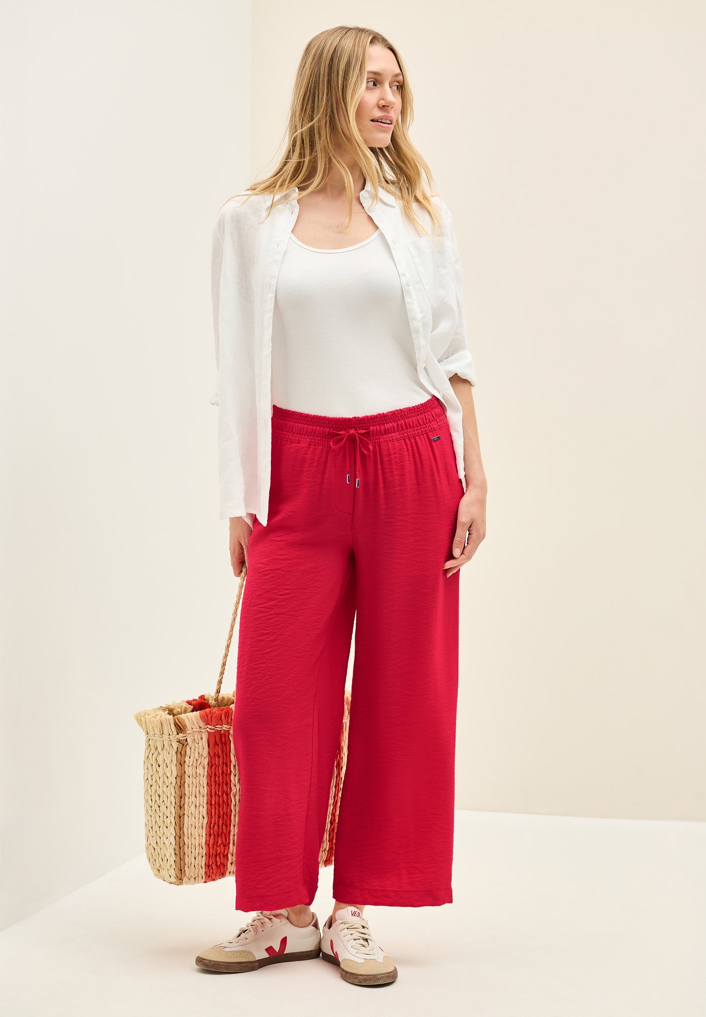 7/8 Twill-Hose mit Struktur