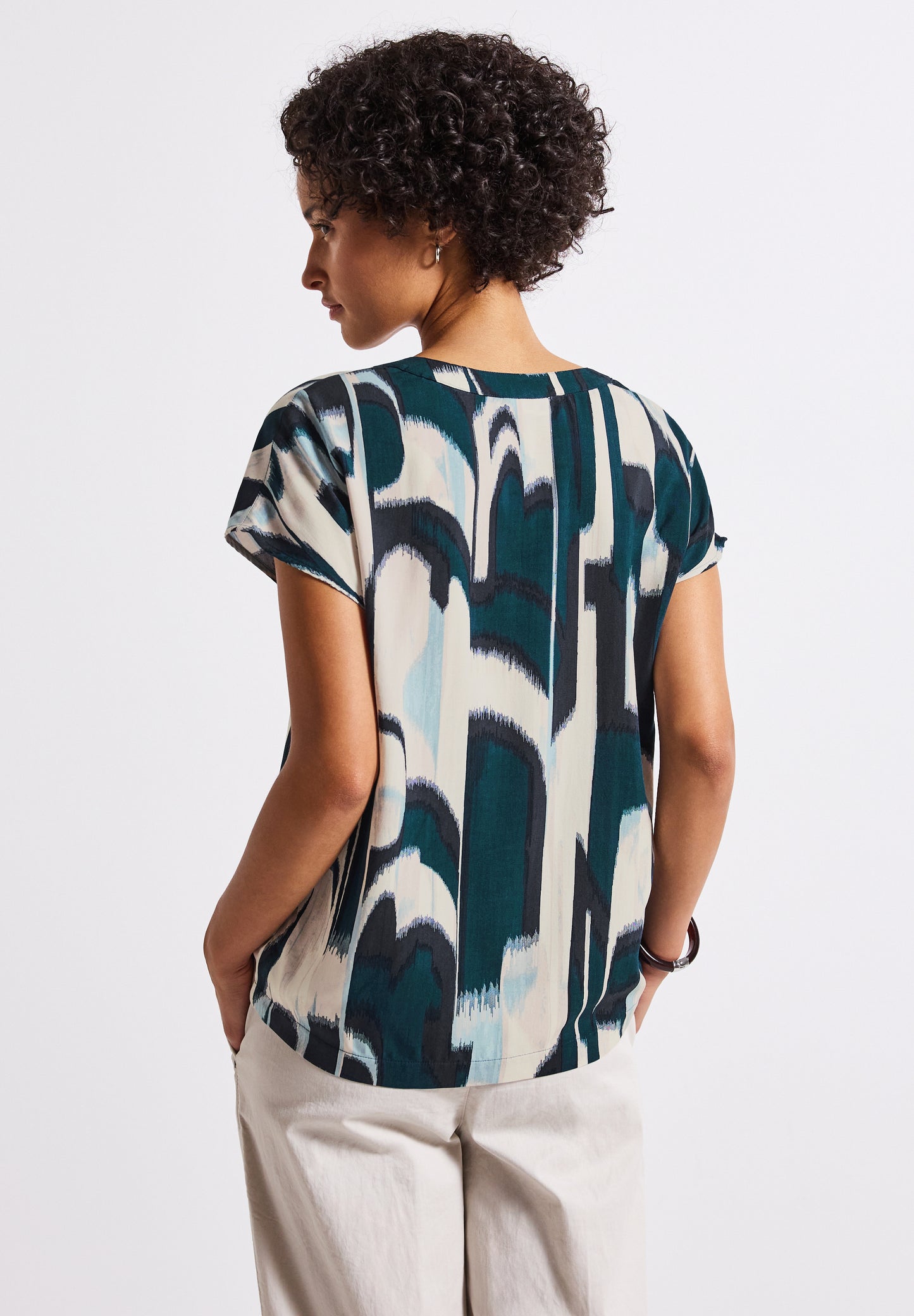 Gemustertes Blusenshirt