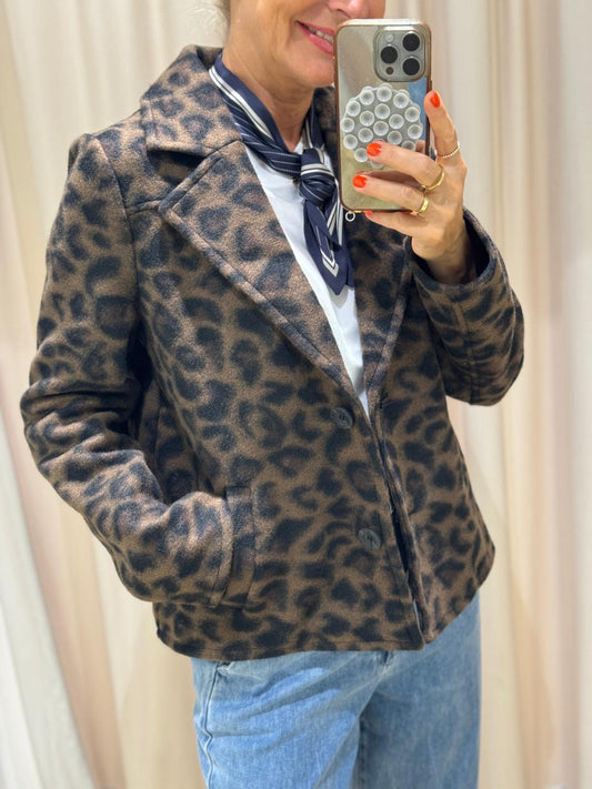 Kurzjacke | Animal Print