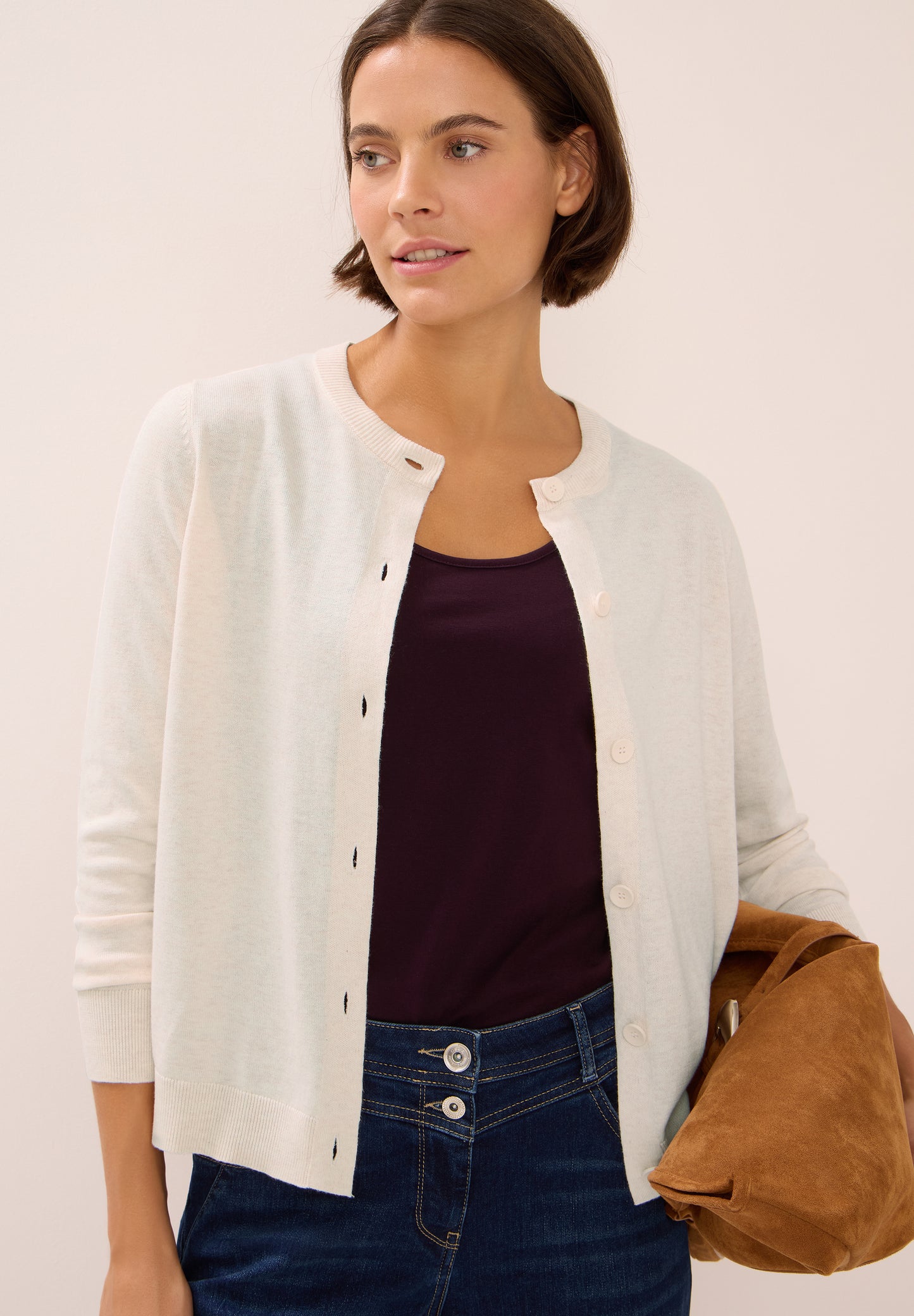 Strickjacke mit Knopfleiste