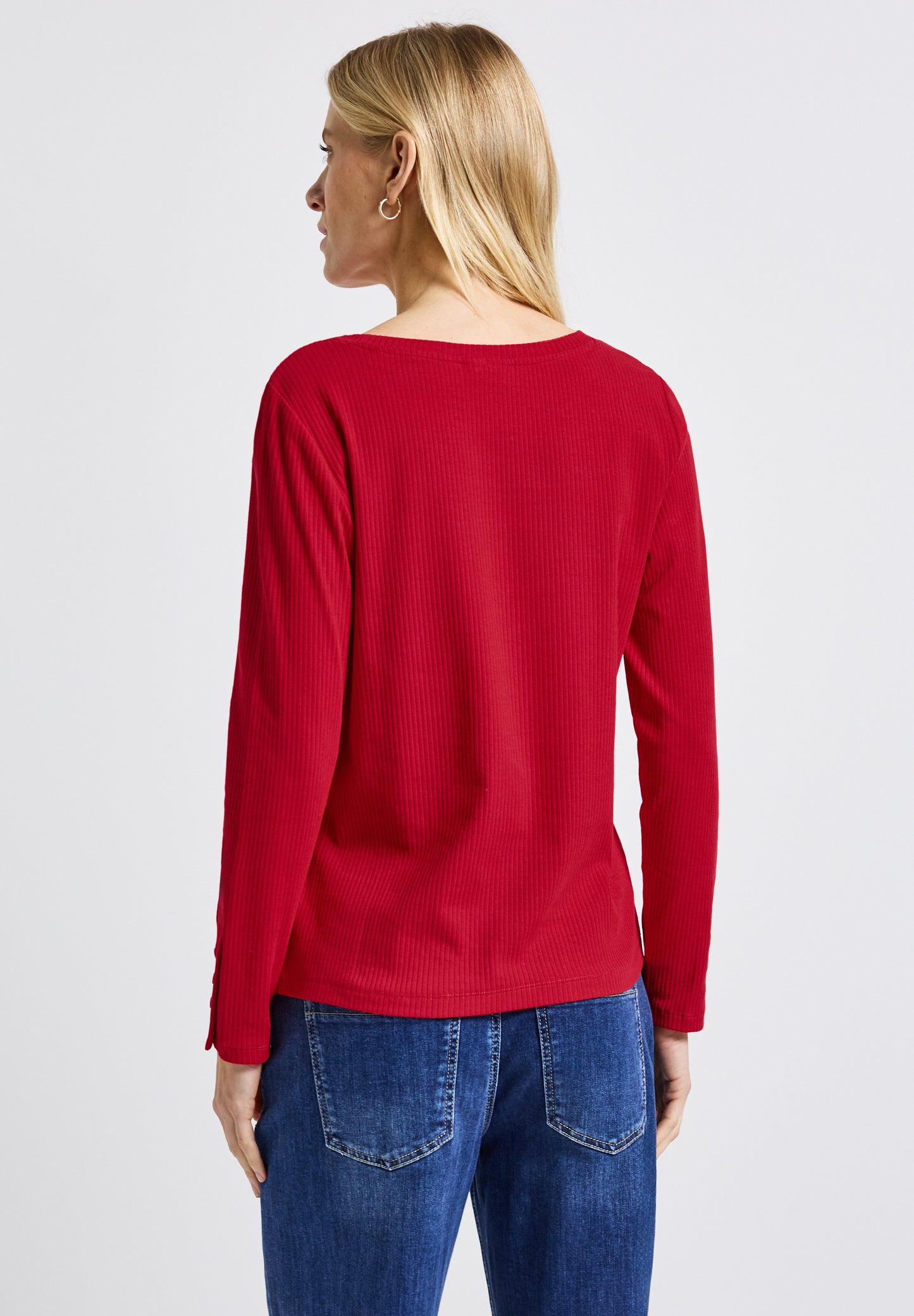 Shirt mit Rippstruktur
