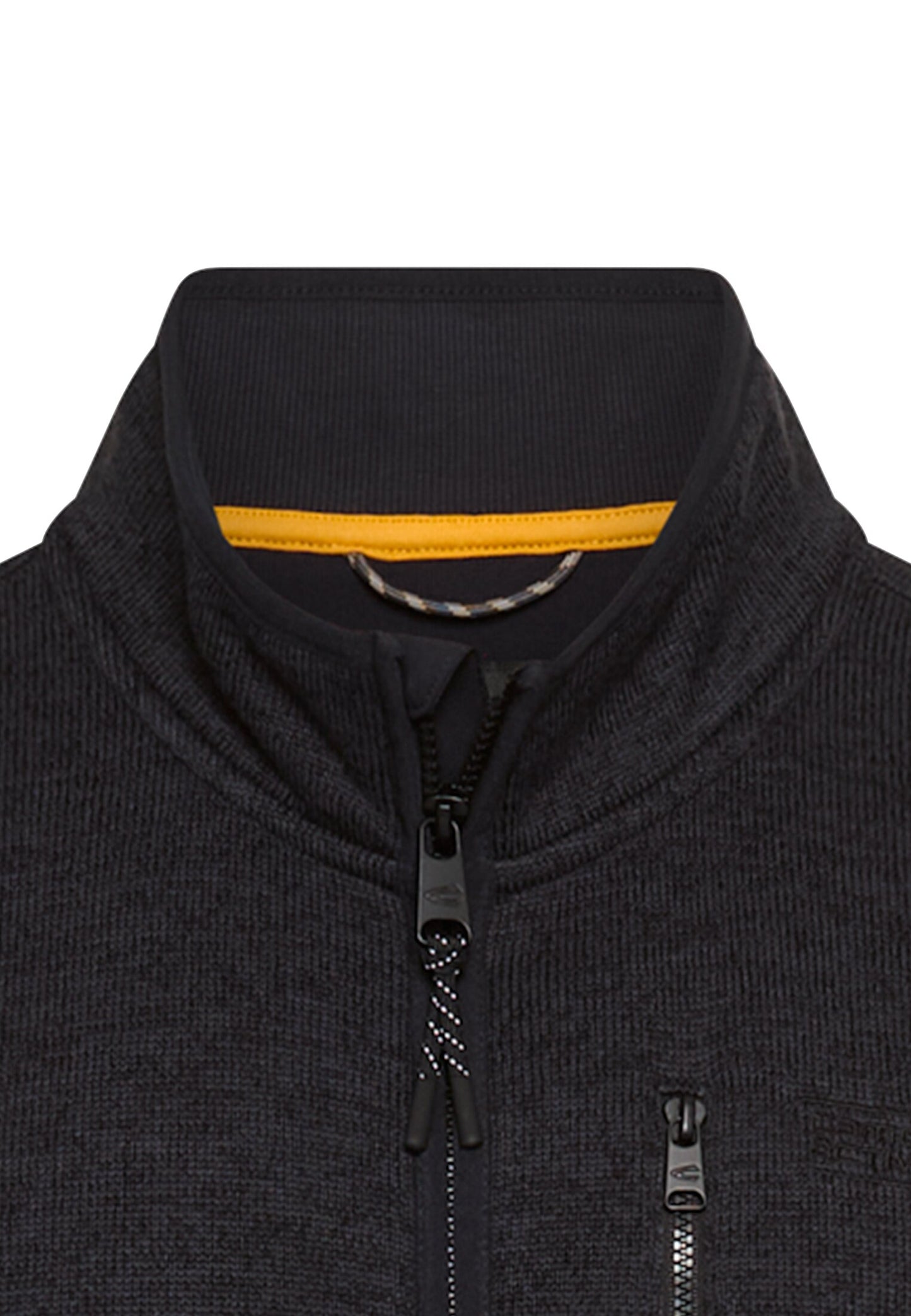 Strickjacke mit Stehkragen
