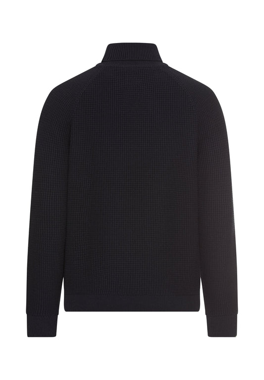 Strickpullover mit Stehkragen