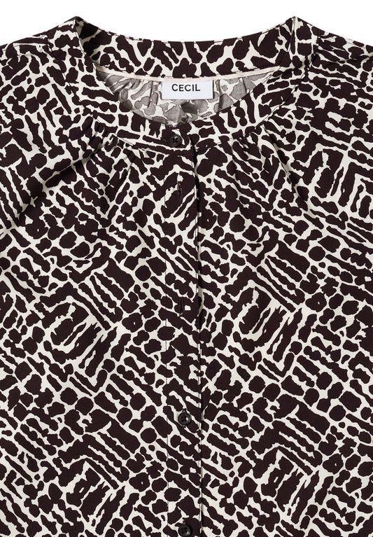 Gemusterte Bluse