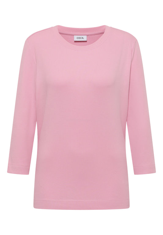 Shirt mit Rippstruktur