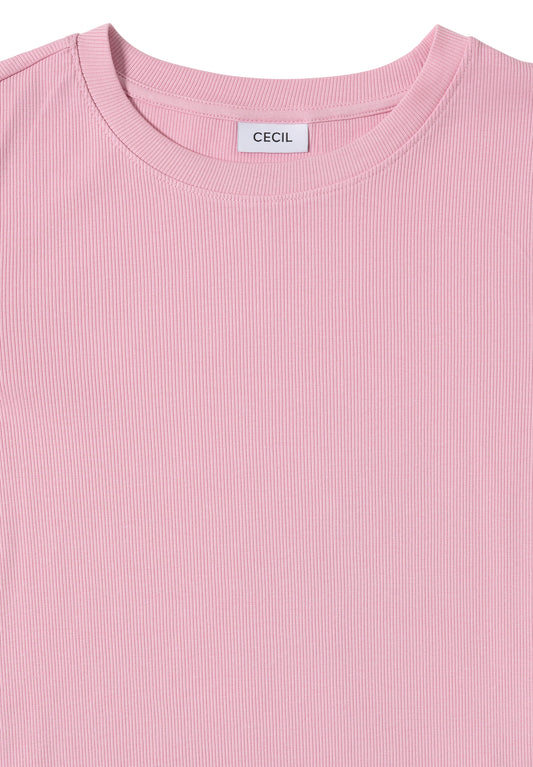 Shirt mit Rippstruktur