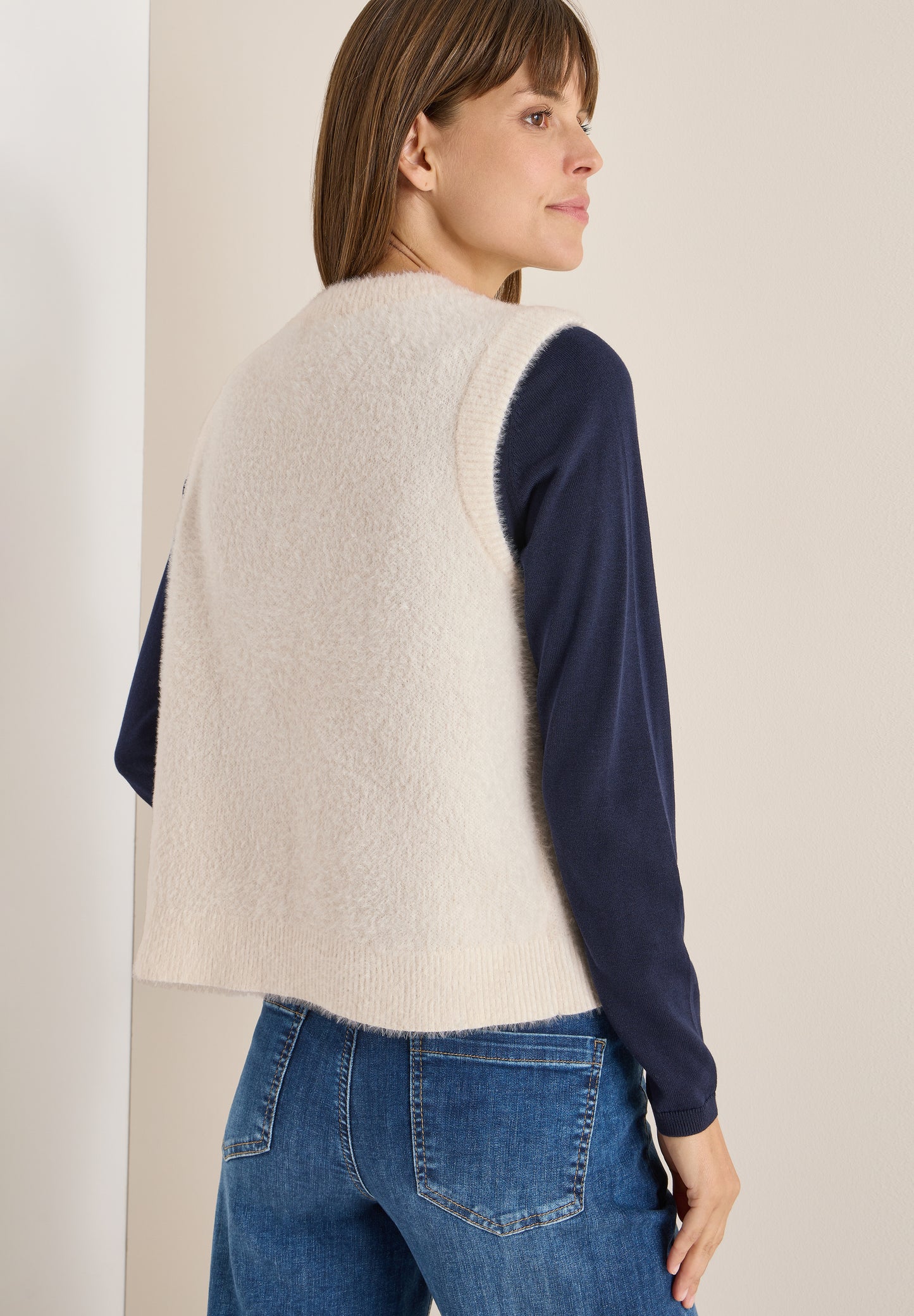 Offene Federgarn Weste