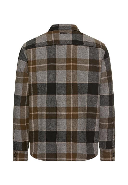 Flanellhemd mit Kontrastdetails und Brusttaschen