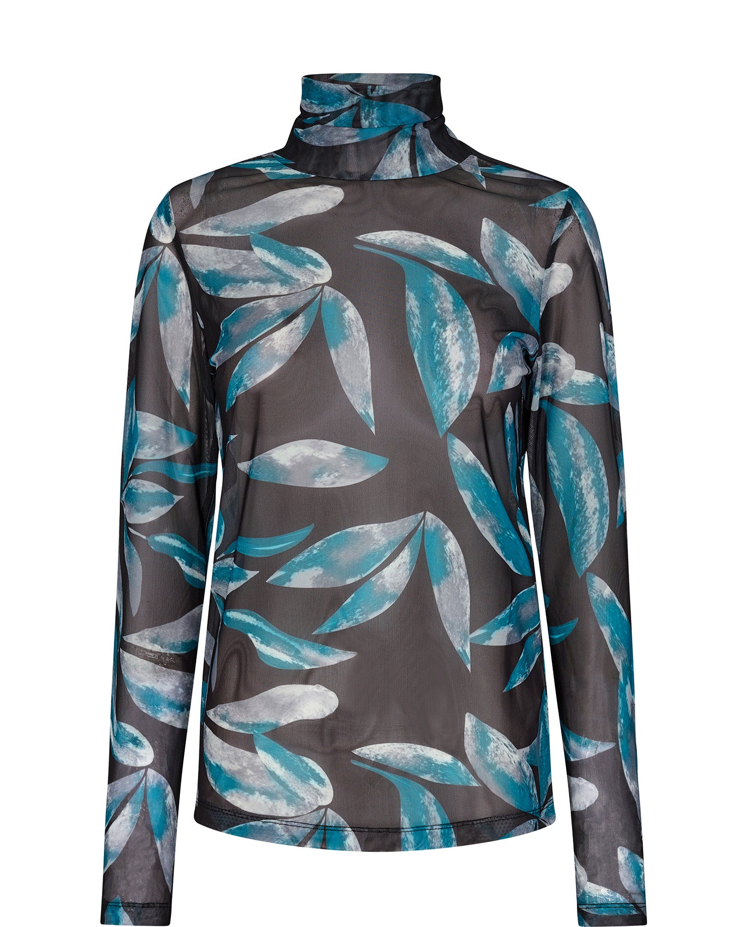 Loretta Mesh Rollneck Blouse