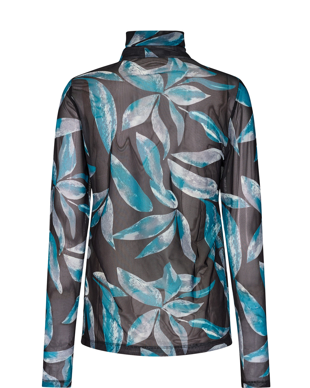 Loretta Mesh Rollneck Blouse