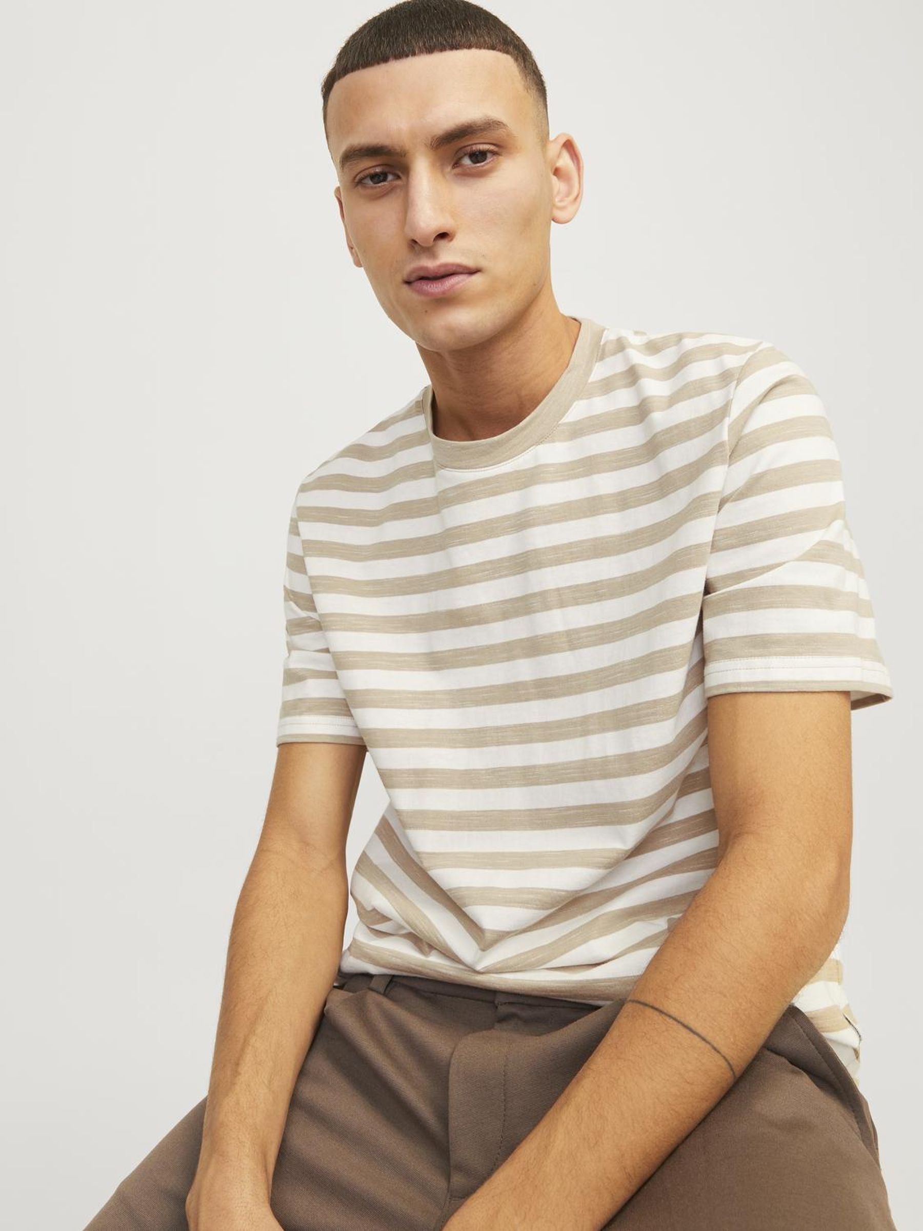 JORTAMPA STRIPE TEE SS CREW NECK