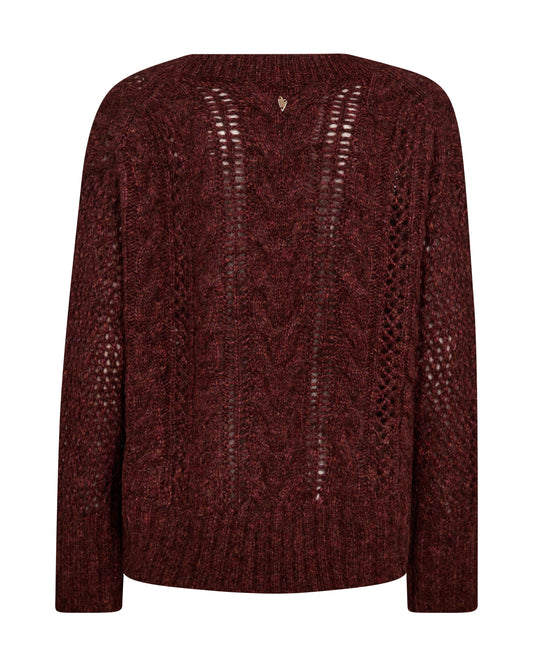 MMWelma Cable V-Neck Knit