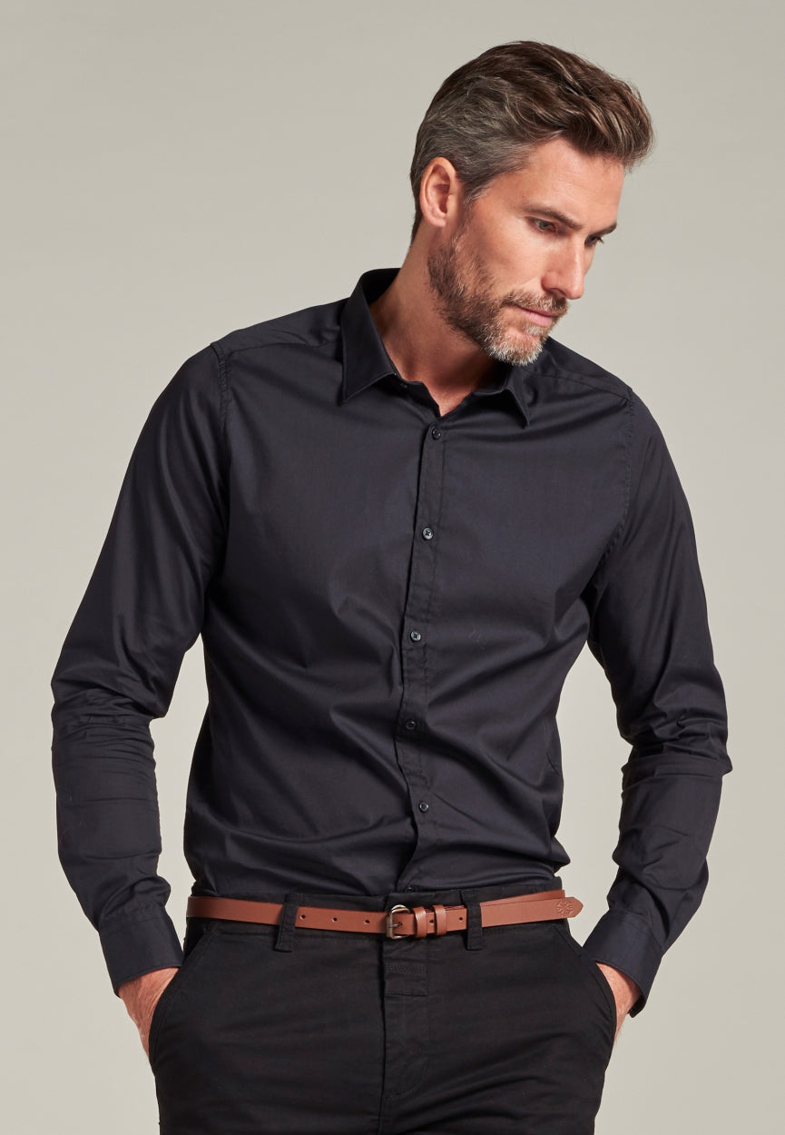 Dylan Shirt Italian Stretch Poplin