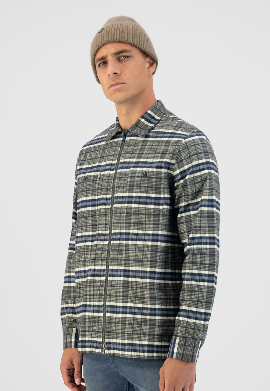 Zipped Overshirt Fancy Tartan