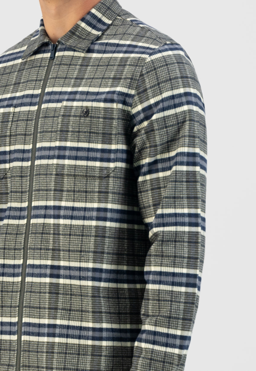 Zipped Overshirt Fancy Tartan