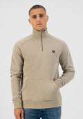 Zip neck Fine Slub Sweat