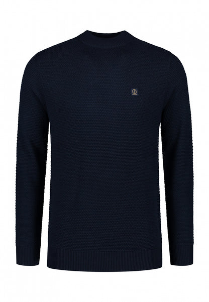 Crew Neck Structure Knit