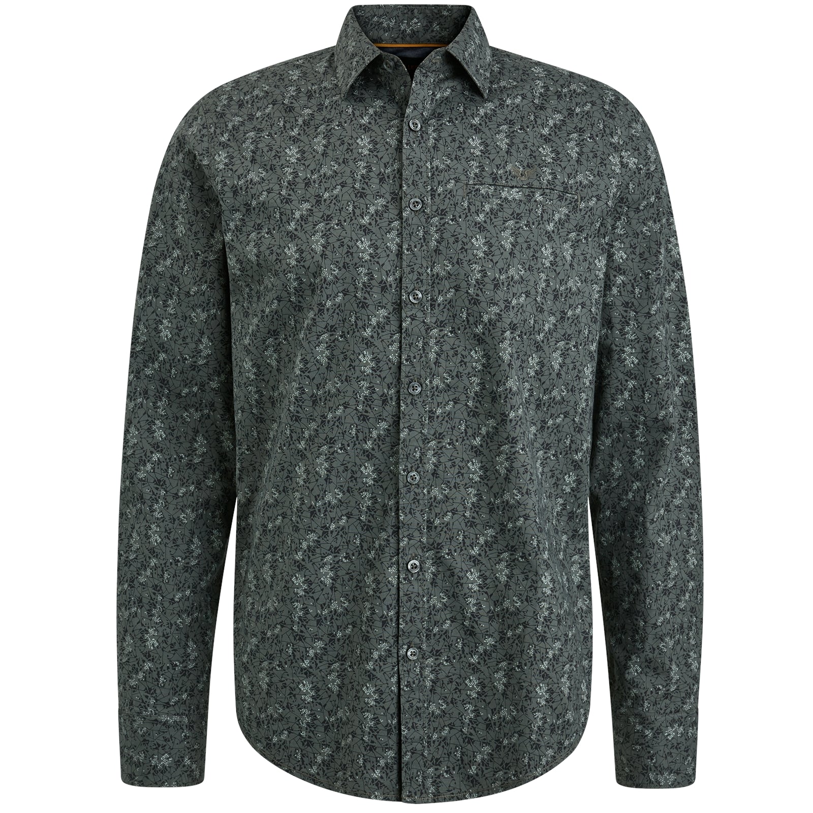 Long Sleeve Shirt Print On Poplin Stretch