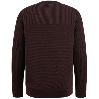Crewneck cotton plated
