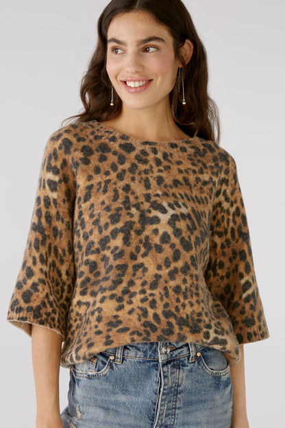 Pullover mit Leodruck