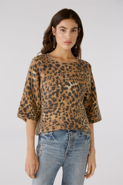 Pullover mit Leodruck