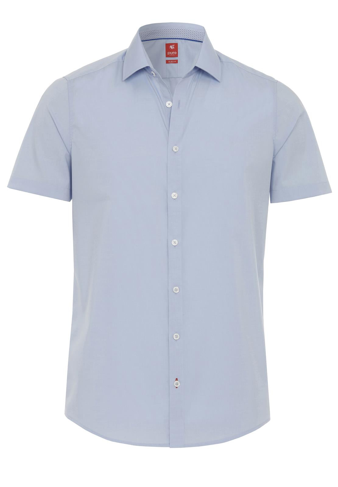PURE- City Hemd Red Halbarm