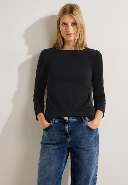 Basic Shirt in Unifarbe