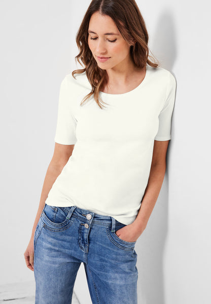 T-Shirt in Unifarbe