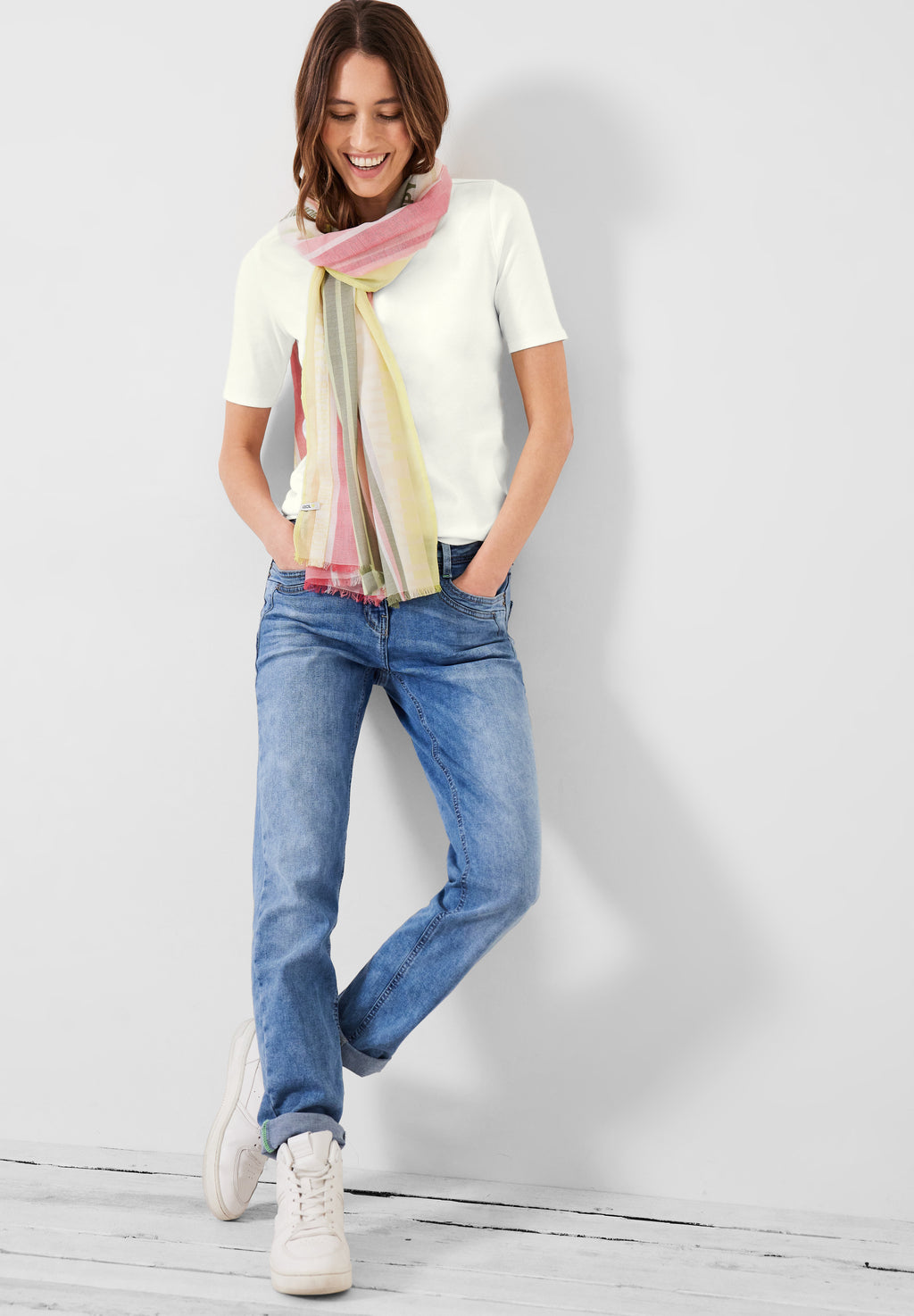 T-Shirt in Unifarbe