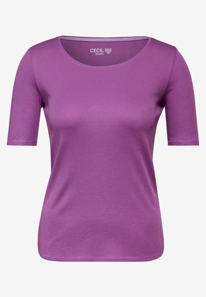 T-Shirt in Unifarbe