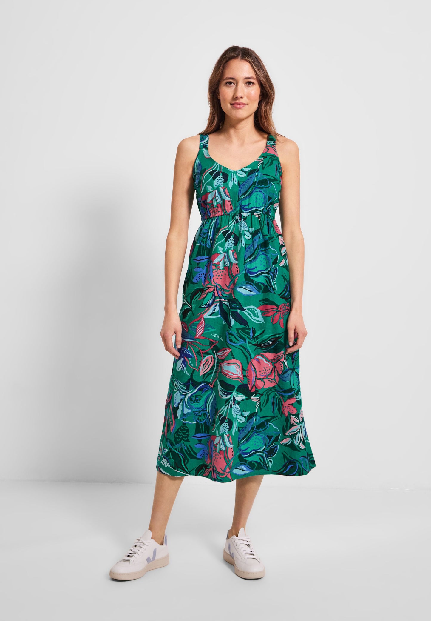 Midi Leinenmix Kleid