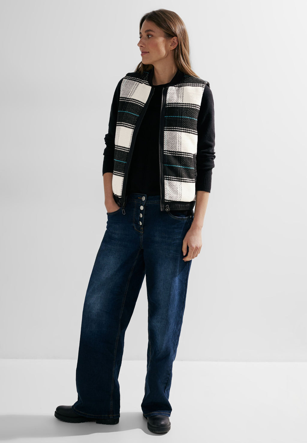 Beidseitig tragbare Weste