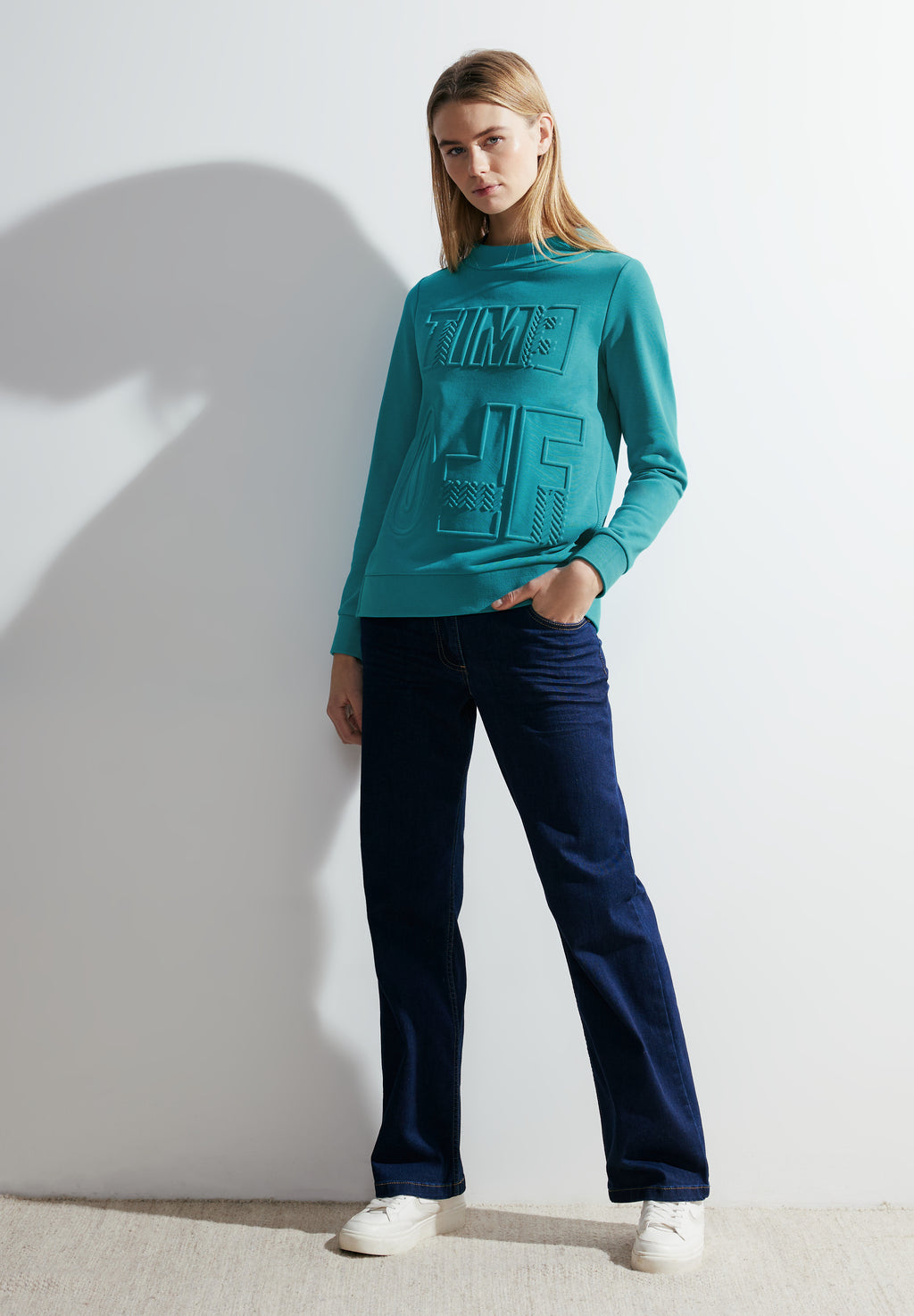 Sweatshirt mit Stehkragen