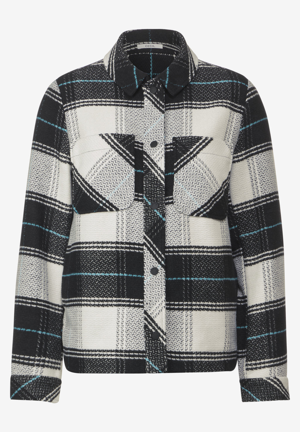 Karierte Übergangsjacke