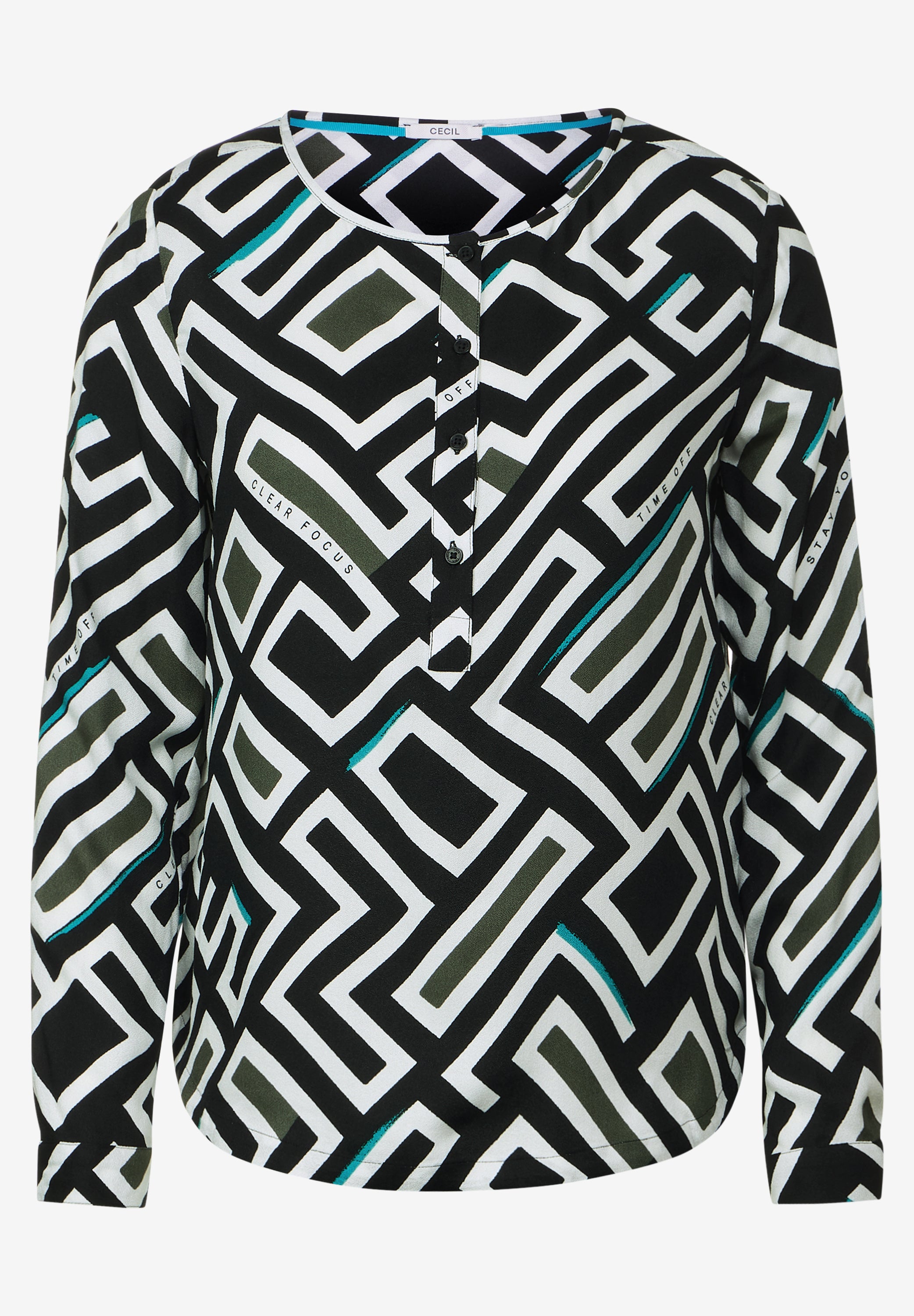 Bluse mit Alloverprint