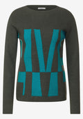 Strickpullover mit Wording