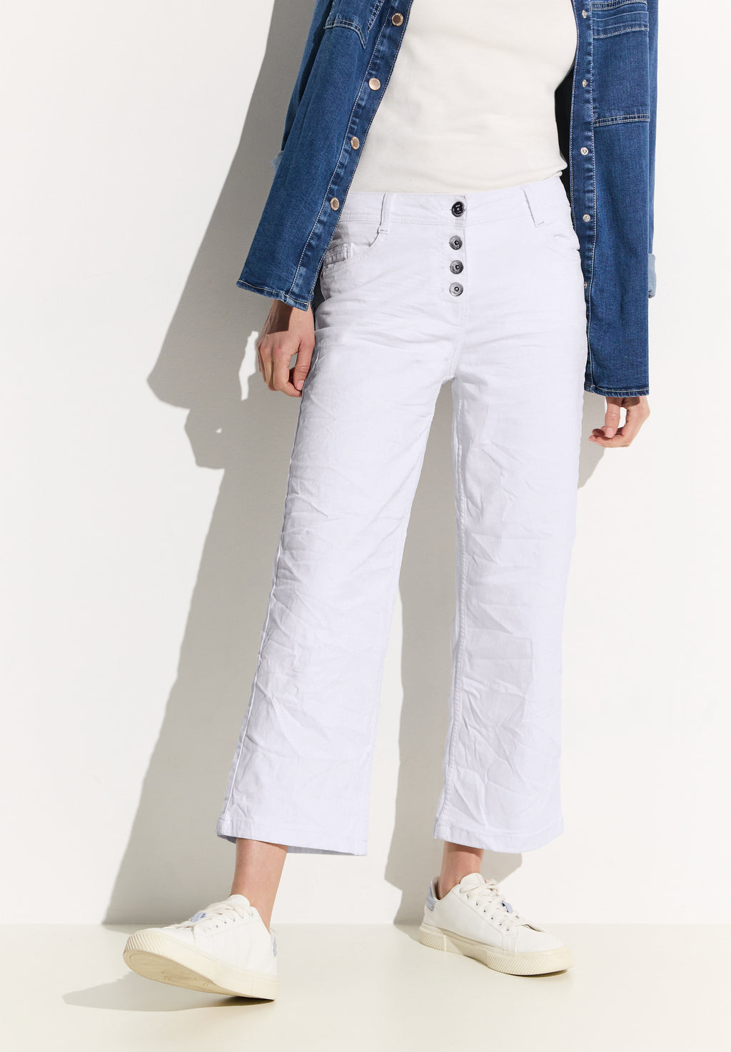 Loose Fit Culotte Jeans