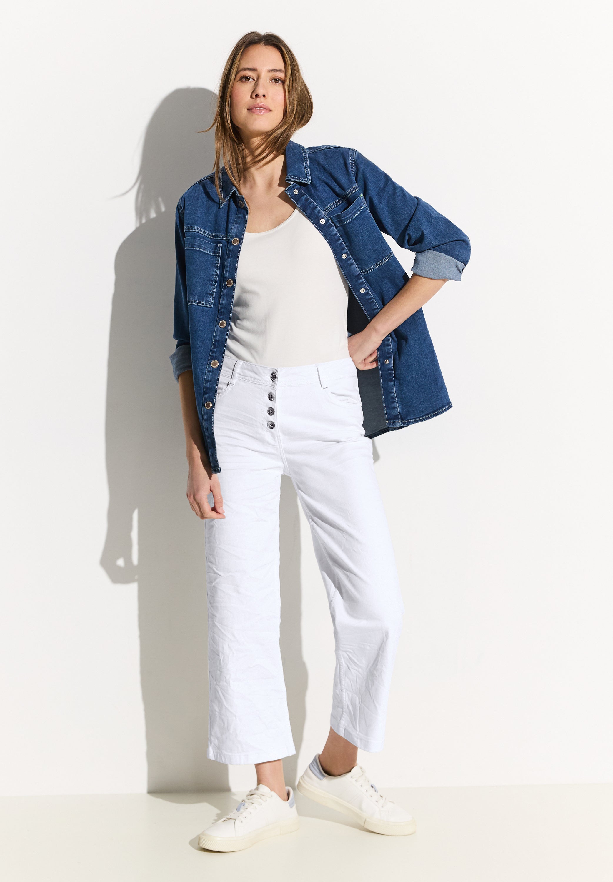 Loose Fit Culotte Jeans