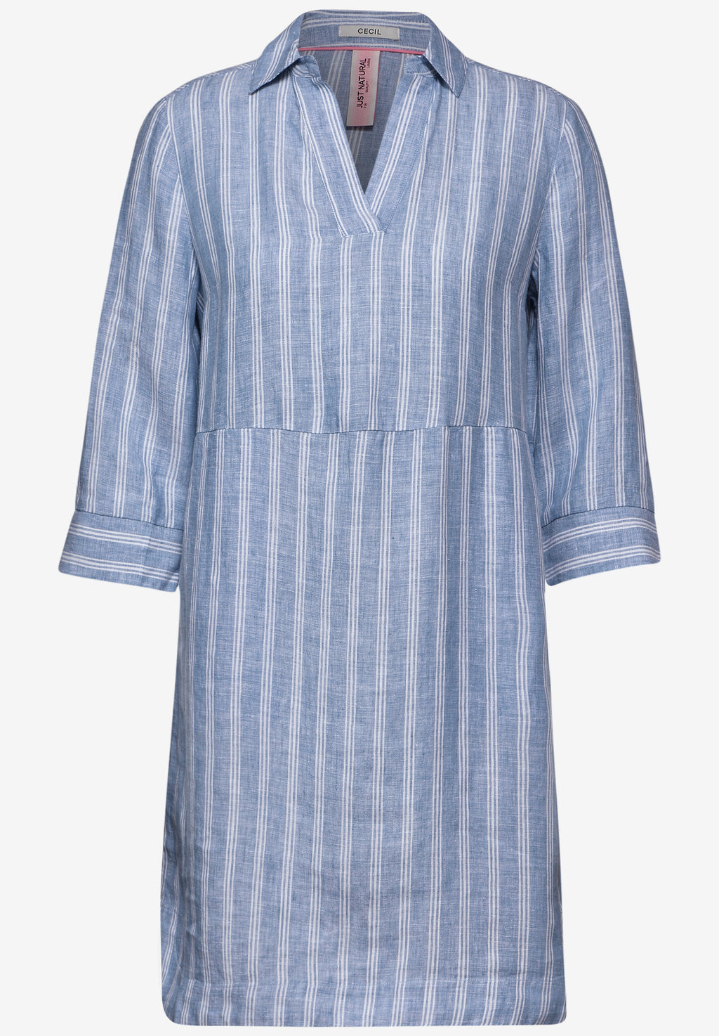 Leinenkleid mit Streifen