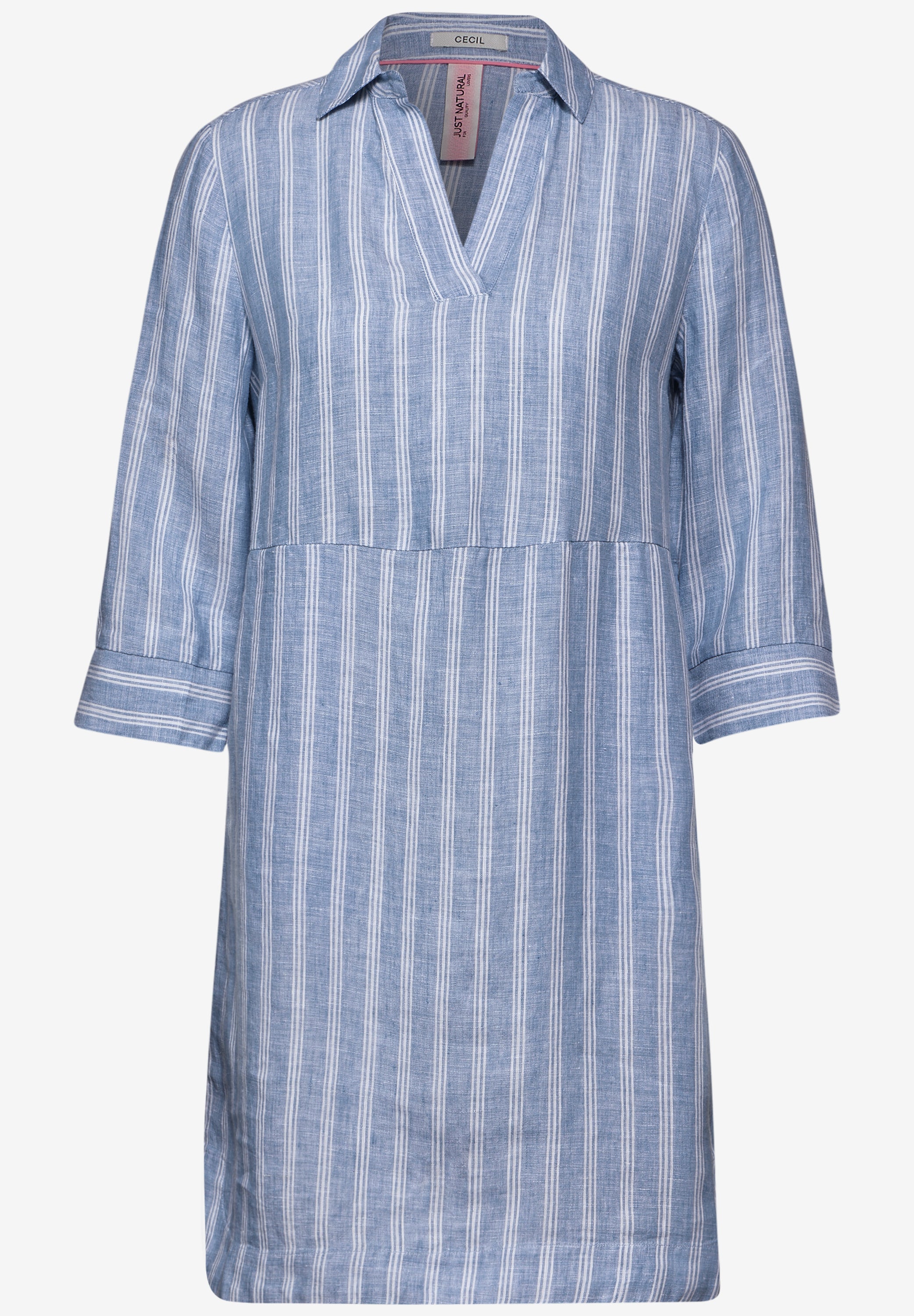 Leinenkleid mit Streifen